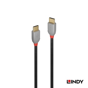 【LINDY】ANTHRA LINE USB 2.0 TYPE-C 公 TO 公 傳輸線, 1M